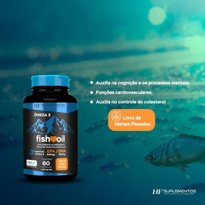 Imagem de Kit 4X Omega 3 Fish Oil Meg 3 60 Cps Hf Suplementos