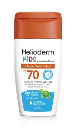 Imagem de Kit 4x Protetor Solar Corporal Helioderm Fps70 Kids C/120ml