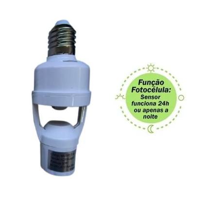 Imagem de KIT 4X Sensores Presença Fotocélula para Lâmpada Soquete E27