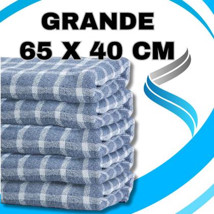 Imagem de Kit 5/ 10/ 15/ ou 20 Panos de Prato + Pano de Chão Xadrez - Pano de Prato Estampado