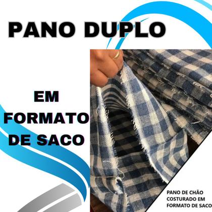 Imagem de Kit 5/ 10/ 15/ ou 20 Panos de Prato + Pano de Chão Xadrez - Pano de Prato Estampado