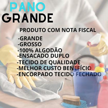 Imagem de Kit 5/ 10/ 15/ ou 20 Panos de Prato + Pano de Chão Xadrez - Pano de Prato Estampado