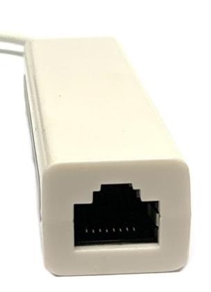 Imagem de Kit 5 Adaptador de Rede Micro USB Para RJ45 Lan Ethernet Nfe