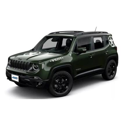 Imagem de Kit 5 Adesivos Jeep Renegade Willys Estrela Militar - Prata