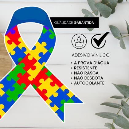 Imagem de Kit 5 Adesivos Vinil  para Carro Sinalização Autismo