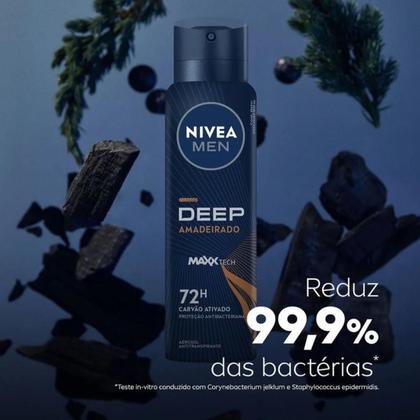 Imagem de Kit 5 Aerossol Carvão Ativado Amadeirado Nivea 150 Ml