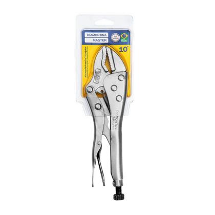 Imagem de Kit 5 Alicate De Pressão 10 Tramontina Triangular Cor Inox
