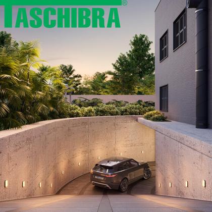 Imagem de Kit 5 Arandela Tartaruga Led Preta Ip65 32w Branco Quente 3000K