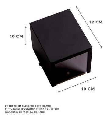 Imagem de Kit 5 Arandelas Efeito 2  Focos Parede Muro Externa Ar1210