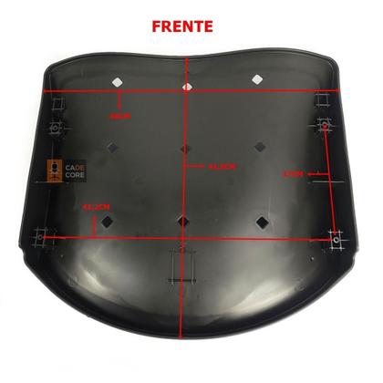 Imagem de Kit 5 Assento/Encosto Plastico Preto Ergoplax Iso Plástico