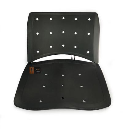 Imagem de Kit 5 Assento/Encosto Plastico Preto Ergoplax Iso Plástico