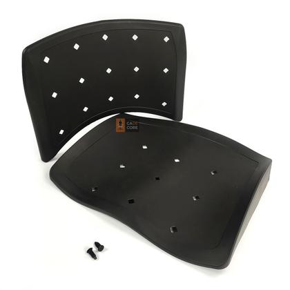 Imagem de Kit 5 Assento/Encosto Plastico Preto Ergoplax Iso Plástico