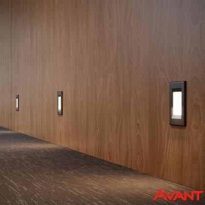 Imagem de Kit 5 Balizador Parede Led Preto 2w IP65 4x2 Branco Frio 6500k