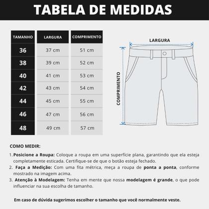 Imagem de Kit 5 Bermuda Masculina Sarja Lisa Premium Atacado Revenda