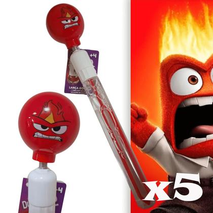 Imagem de Kit 5 Bolhas de Sabão Raiva Divertida Mente com Chocalho
