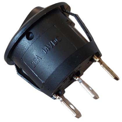 Imagem de Kit 5 Botões Farol Milha Neblina Universal Led Interruptor Azul