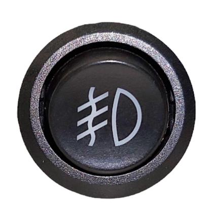 Imagem de Kit 5 Botões Farol Milha Neblina Universal Led Interruptor Azul