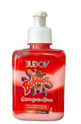 Imagem de KIT 5 Bubba Glow Gel Creme Hidratante Para Corpo Virilha Beijável Sabor Morango Com Creme Vogue 300g