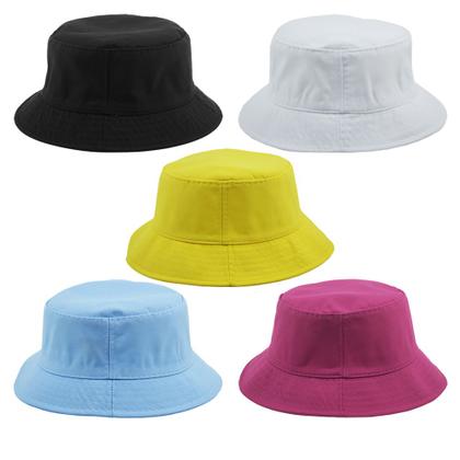 Imagem de Kit 5 Bucket Liso Preto, Branco, Amarelo, Azul Claro E Pink