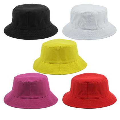 Imagem de Kit 5 Bucket Liso Preto, Branco, Amarelo, Pink E Vermelho