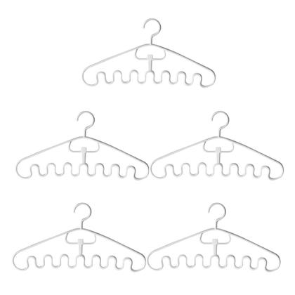 Imagem de Kit 5 Cabides Ondulados para Acessórios Diversos