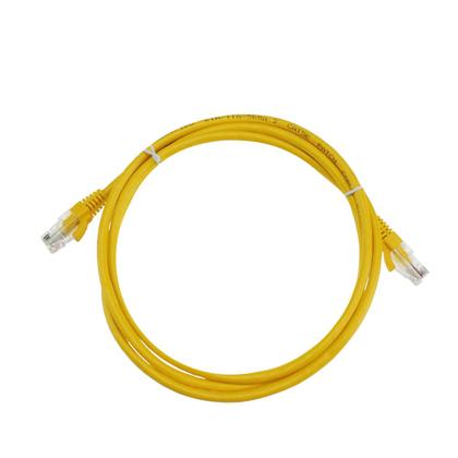 Imagem de KIT 5 Cabo de Rede Patch Cord Cat.5e 1,5m Amarelo Anatel