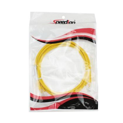 Imagem de KIT 5 Cabo de Rede Patch Cord Cat.5e 1,5m Amarelo Anatel