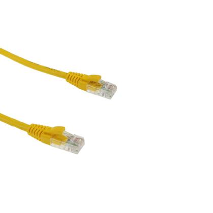 Imagem de KIT 5 Cabo de Rede Patch Cord Cat.5e 1,5m Amarelo Anatel