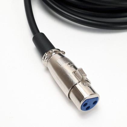 Imagem de Kit 5 Cabo Microfone Xlr Canon P10 Mono Violão 5m Metros Mesa som Amplificador Profissional Mxt