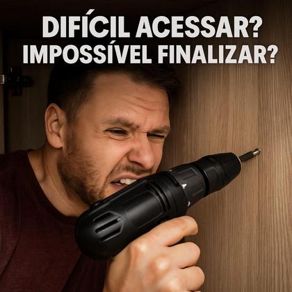 Imagem de Kit 5 Cabos Extensor Flexível Bits 1/4 Chicote Parafusadeira