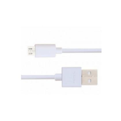 Imagem de Kit 5 Cabos USB V8 Branco Kingo 1m 2.1A p/ Galaxy A7 2018