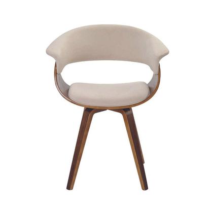 Imagem de Kit 5 Cadeiras Jantar Betina Creme Linho Giratória