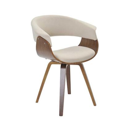 Imagem de Kit 5 Cadeiras Jantar Betina Creme Linho Giratória