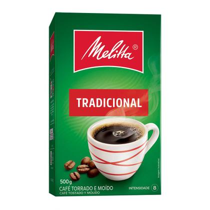 Imagem de Kit 5 Cafés Melitta Tradicional Vácuo 500g