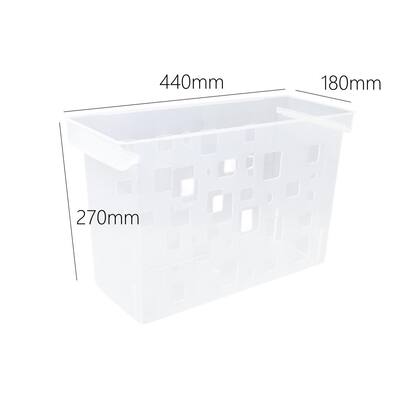 Imagem de Kit 5 Caixa arquivo DelloColor sem pasta suspensa multiuso Transparente