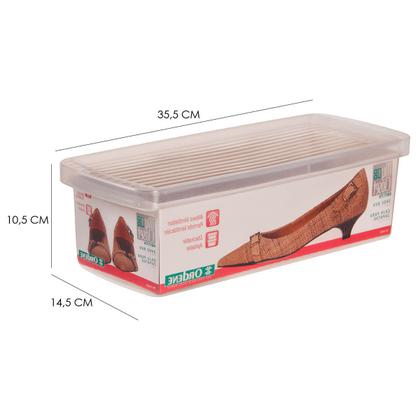 Imagem de Kit 5 Caixa Organizadora De Sapatos Pequena Para Closet Transparente