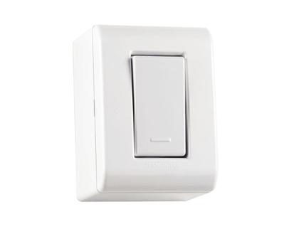 Imagem de Kit 5 Caixa Sobrepor 1 Interruptor Simples Lizflex - Tramontina