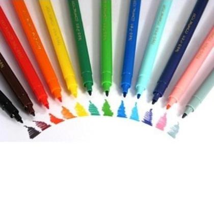 Imagem de Kit 5 caixas de canetinha Mirim Neo-Pen Compactor 2,0 com 24 cores