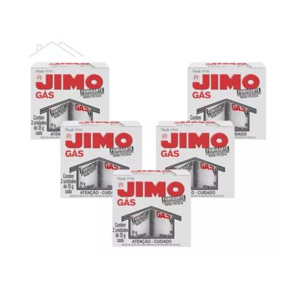 Kit 5 Caixas Jimo Gás Fumigante Dedetizador 10 Tubos De 35G Imagem de Kit 5 Caixas Jimo Gás Fumigante Dedetizador 10 Tubos De 35G