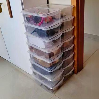 Imagem de Kit 5 Caixas Leve 5 Pague 4 Caixas Organizadoras Para Sapatos