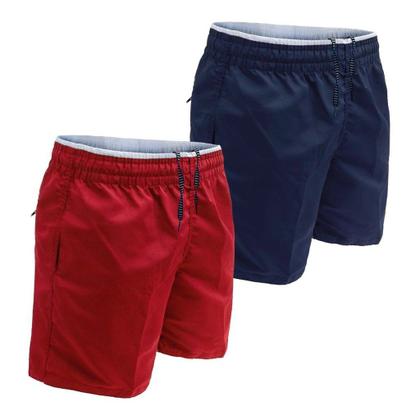 Kit 5 Calção Short Masculino Microfibra Tactel Fitness Moda Praia Dia a Dia - Mauricinho Imagem de Kit 5 Calção Short Masculino Microfibra Tactel Fitness Moda Praia Dia a Dia