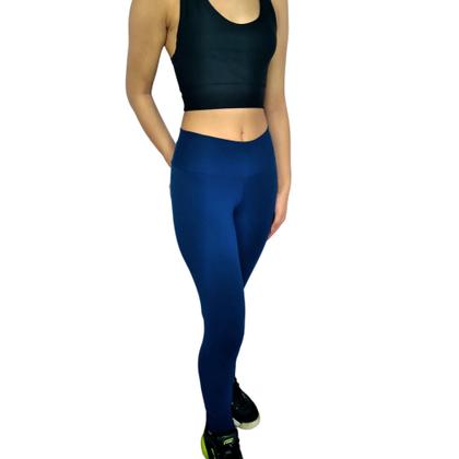 Imagem de Kit 5 Calças Femininas Legging Cós Lisas Cores Sortidas Suplex Pp ao Plus Size