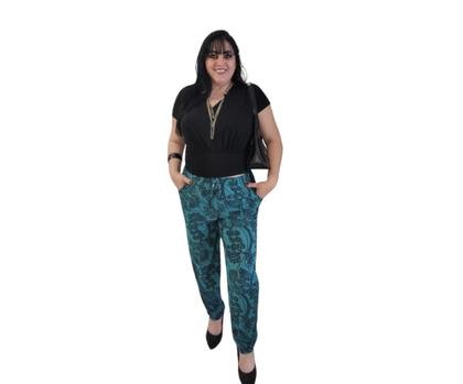 Imagem de kit 5 Calças Liganete Verão Plus M AO G3