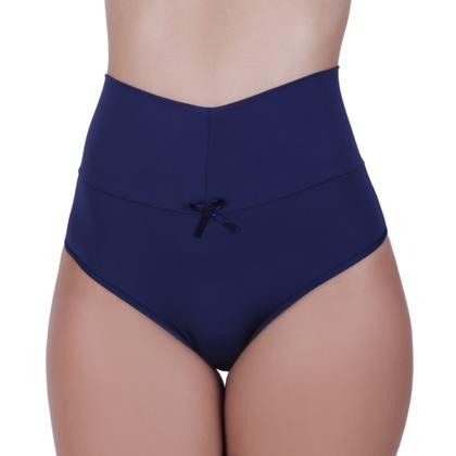 Imagem de Kit 5 Calcinha Cós Alto Modeladora Pós Parto - c10 KIT 5 THAMIRES PRETA ROSA VINHO CINZA SATIM