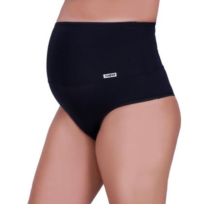 Imagem de Kit 5 Calcinha Gestante Cinta Cós Alto Modeladora Betina