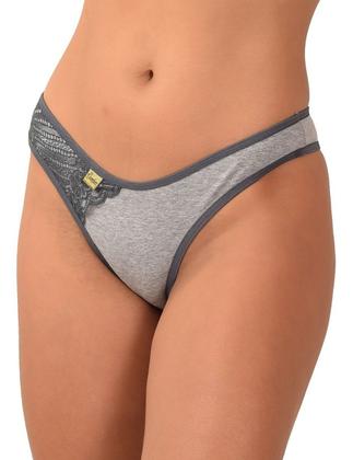 Imagem de Kit 5 Calcinhas Atacado Algodão Mescla detalhe renda sobreposta que não toca a pele Lingerie