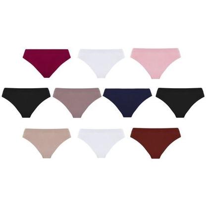 Imagem de Kit 5 calcinhas biquini lupo sem costura microfibra  40400