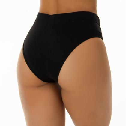 Imagem de Kit 5 Calcinhas Calçola Modeladora Cós Alto Cintura Alta Em Microfibra Lisa Revenda