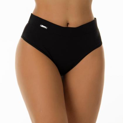 Imagem de Kit 5 Calcinhas Calçola Modeladora Cós Alto Cintura Alta Em Microfibra Lisa Revenda