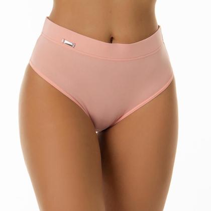 Imagem de Kit 5 Calcinhas Calçola Modeladora Cós Alto Cintura Alta Em Microfibra Lisa Revenda